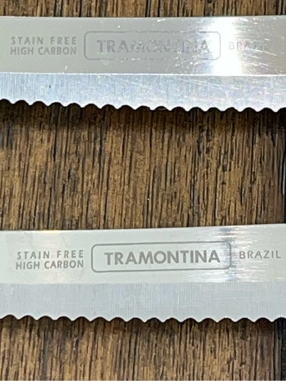 Tramontina Brazil (2) Steak & (2) Pairing Knives High Carbon Stainless Steel